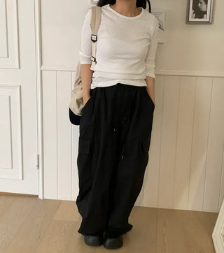 Daro String Cargo Balloon Pants