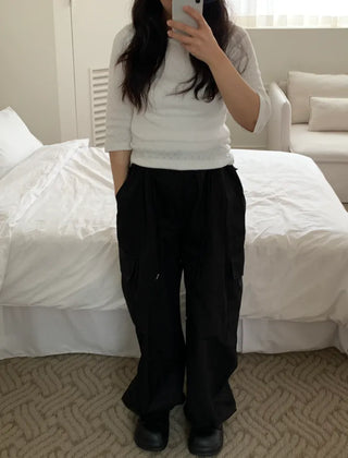Daro String Cargo Balloon Pants
