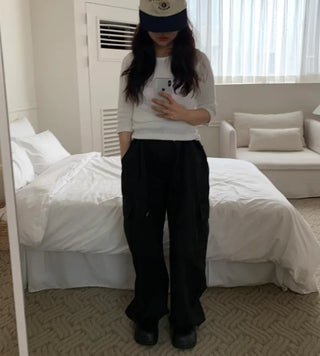 Daro String Cargo Balloon Pants