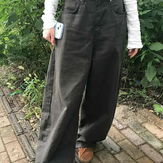 Daily Plain Wide Long Pants
