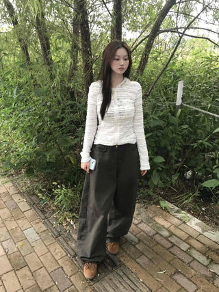 Daily Plain Wide Long Pants