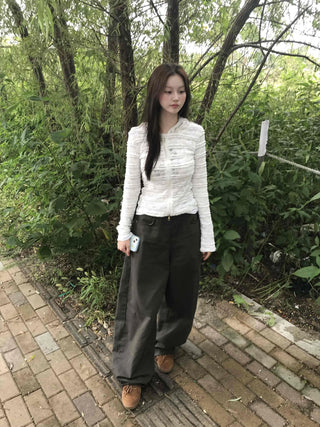 Daily Plain Wide Long Pants