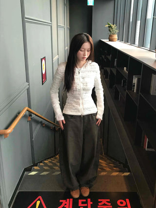 Daily Plain Wide Long Pants