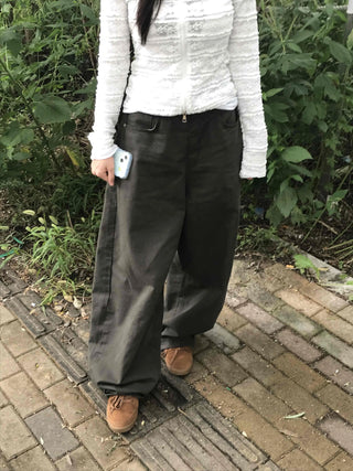 Daily Plain Wide Long Pants
