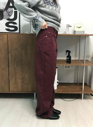 Hip Cotton Wide Long Pants