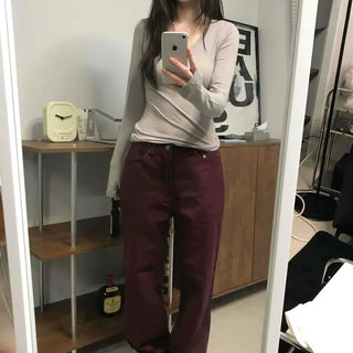 Hip Cotton Wide Long Pants