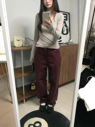 Hip Cotton Wide Long Pants