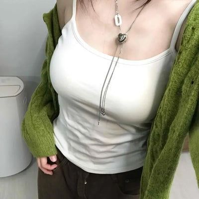 Street Style Plain Cotton Sleeveless with Built-in Cap