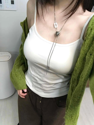 Street Style Plain Cotton Sleeveless with Built-in Cap