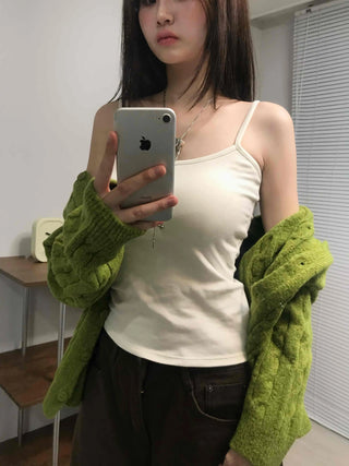 Street Style Plain Cotton Sleeveless with Built-in Cap