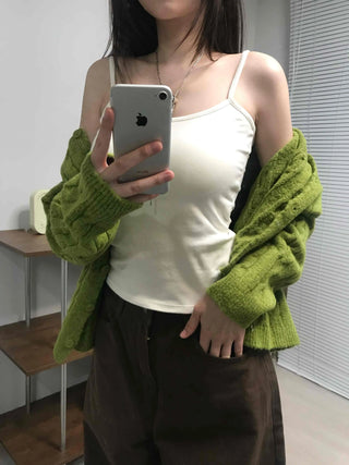 Street Style Plain Cotton Sleeveless with Built-in Cap