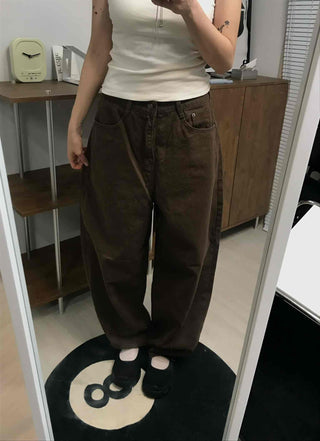 Simple Pocket Cotton Plain Long Pants