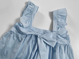 Tino ribbon frill sleeveless blouse