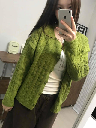 Soft Feminine Loose Fit Cardigan for Transitional Season