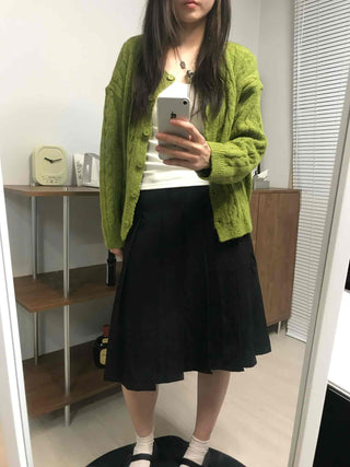Soft Feminine Loose Fit Cardigan for Transitional Season