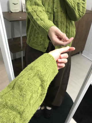 Soft Feminine Loose Fit Cardigan for Transitional Season