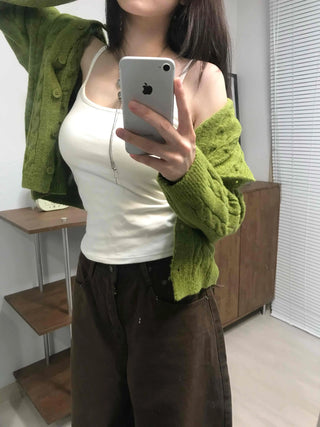 Soft Feminine Loose Fit Cardigan for Transitional Season