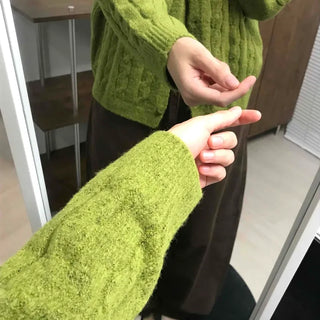 Soft Feminine Loose Fit Cardigan for Transitional Season