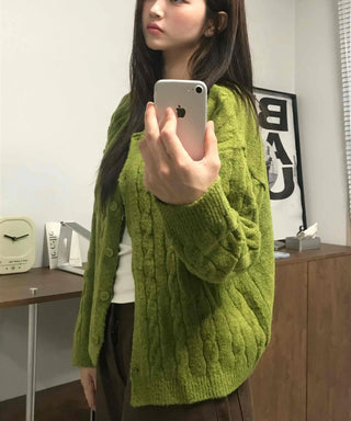Soft Feminine Loose Fit Cardigan for Transitional Season