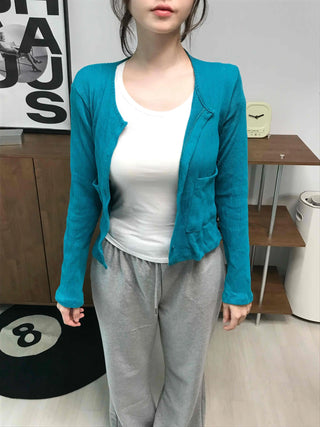Antique Vintage Cotton Brushed Cardigan