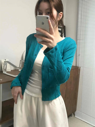 Antique Vintage Cotton Brushed Cardigan