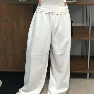 Minimalist Plain Cotton Long Pants