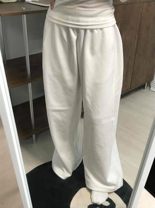 Minimalist Plain Cotton Long Pants