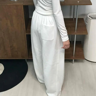 Minimalist Plain Cotton Long Pants