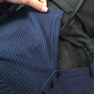 Minimal Ribbed Plain Knit Cardigan