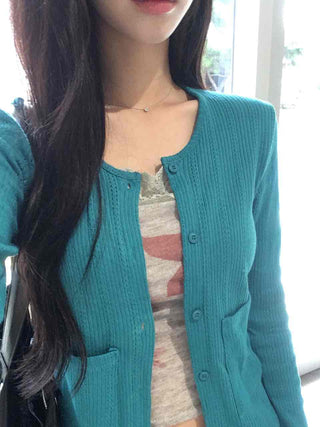 Hip Vintage Cotton Brushed Cardigan
