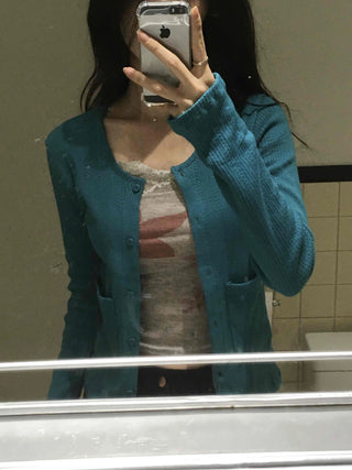 Hip Vintage Cotton Brushed Cardigan