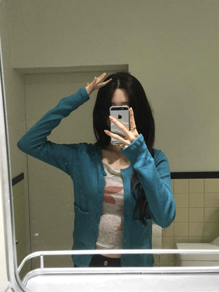 Hip Vintage Cotton Brushed Cardigan