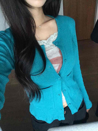 Hip Vintage Cotton Brushed Cardigan