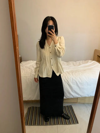 Rouge Tie Suede Shirt