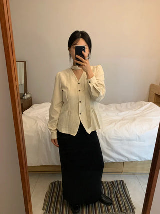 Rouge Tie Suede Shirt