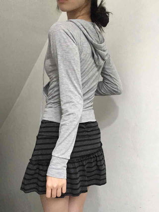 Minimal Zipper Line Zip-up