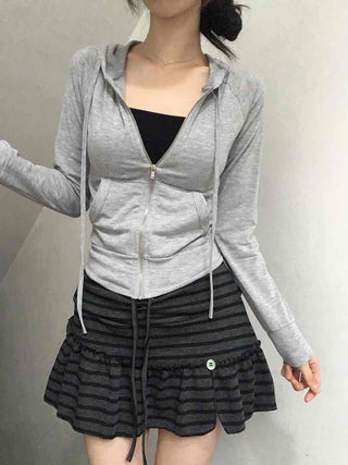 Minimal Zipper Line Zip-up