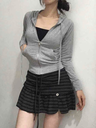 Minimal Zipper Line Zip-up