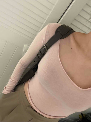 Pure Delicate Fit Wool/Wool Rolled Long Sleeve T-shirt