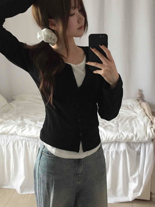 Simple Layered Cardigan
