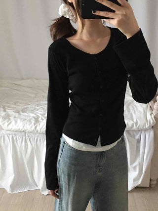 Simple Layered Cardigan