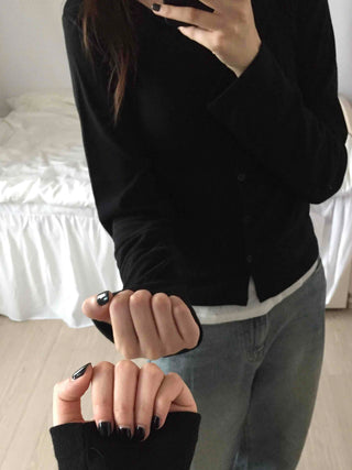 Simple Layered Cardigan