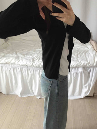Simple Layered Cardigan