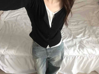 Simple Layered Cardigan
