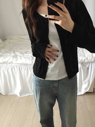 Simple Layered Cardigan