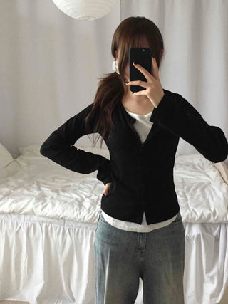Simple Layered Cardigan
