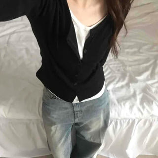 Simple Layered Cardigan
