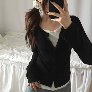 Simple Layered Cardigan