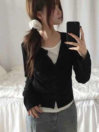 Simple Layered Cardigan