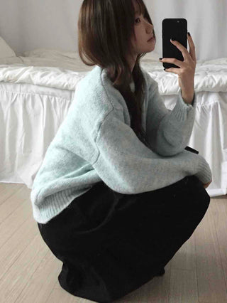 Natural Wool/Wool Round Neck Knit